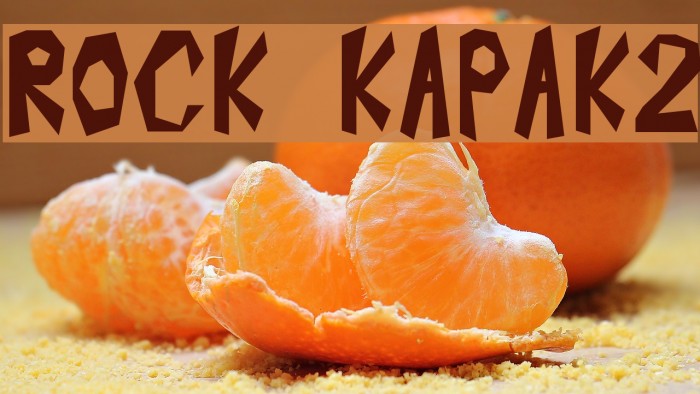 ROCK KAPAK2 Font examples