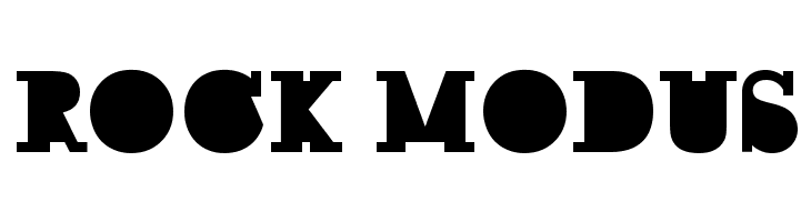 ROCK MODUS Шрифта