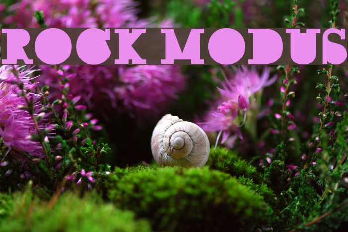 ROCK MODUS Font examples