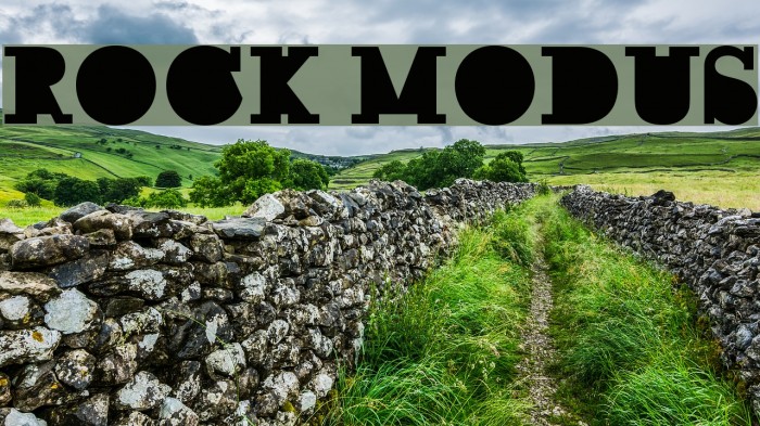 ROCK MODUS Font examples