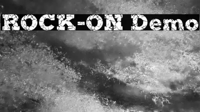 ROCK-ON Demo Font examples