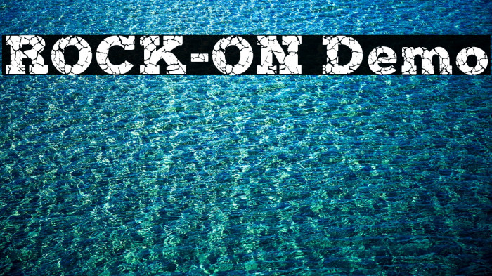 ROCK-ON Demo Font examples