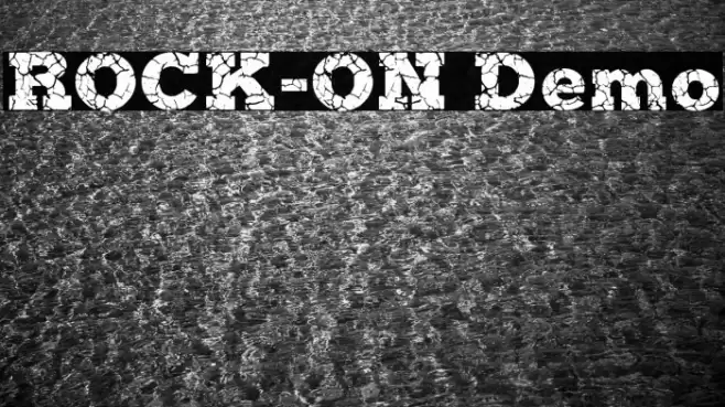 ROCK-ON Demo Font examples