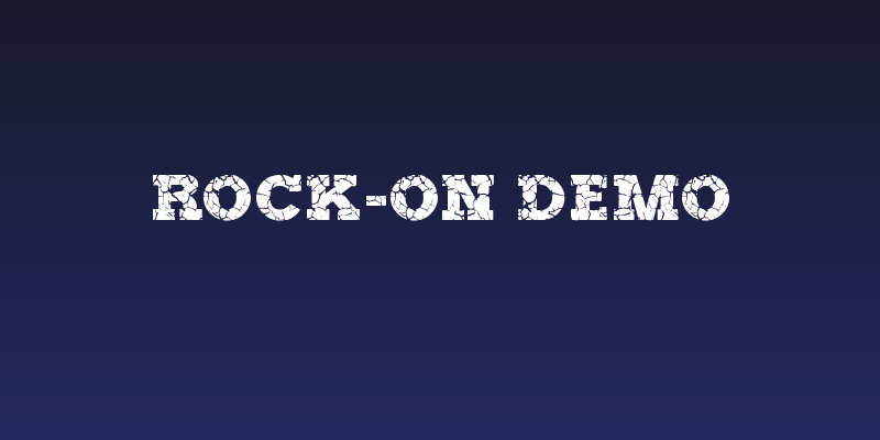ROCK-ON Demo Social Header