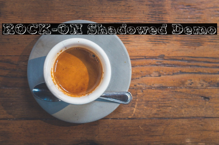 ROCK-ON Shadowed Demo Font examples