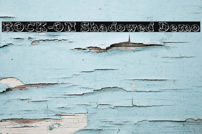 ROCK-ON Shadowed Demo Font examples