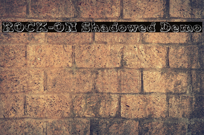 ROCK-ON Shadowed Demo Font examples