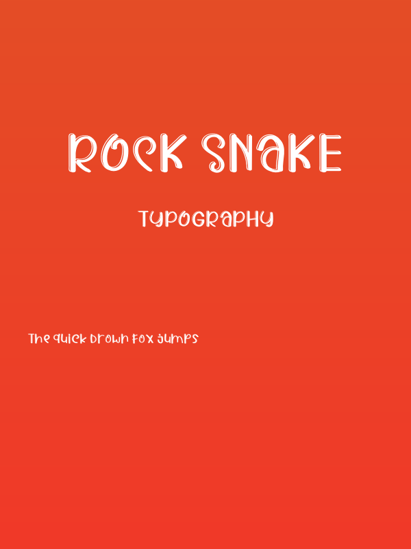 ROCK SNAKE Poster