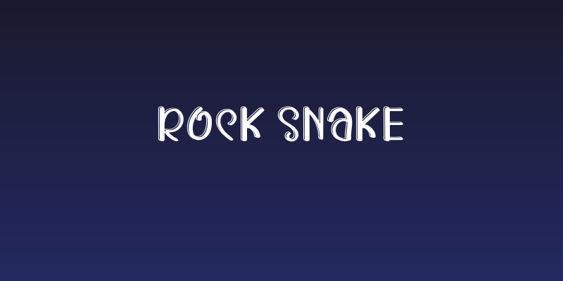 ROCK SNAKE Social Header