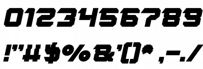 ROCK STEADY Bold Italic Font OTHER CHARS