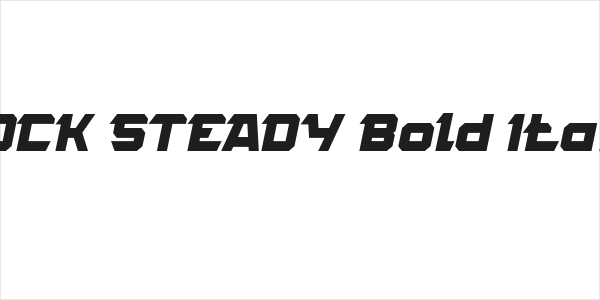 ROCK STEADY Bold Italic Logo