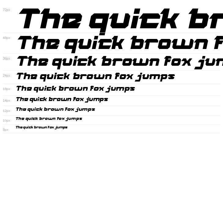 ROCK STEADY Bold Italic Waterfall