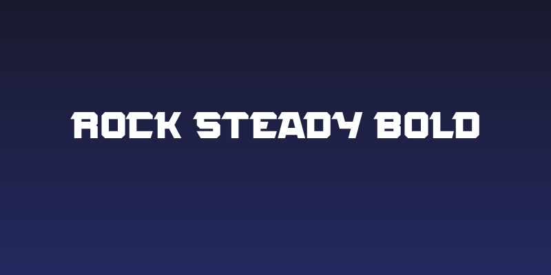 ROCK STEADY Bold Social Header