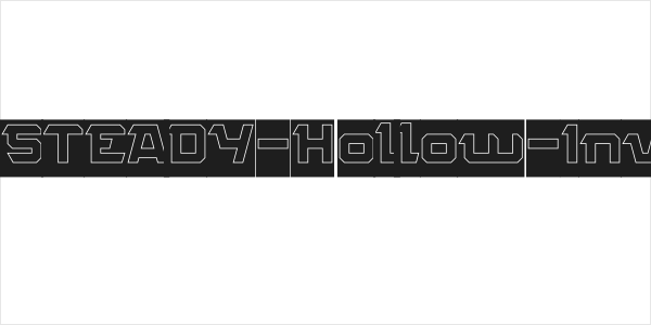 ROCK STEADY-Hollow-Inverse Logo