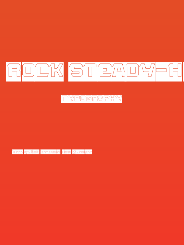 ROCK STEADY-Hollow-Inverse Poster