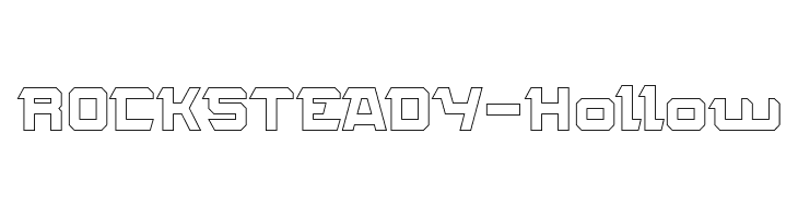 ROCK STEADY-Hollow  Скачать бесплатные шрифты