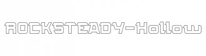 ROCK STEADY-Hollow  font caratteri gratis