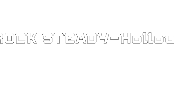 ROCK STEADY-Hollow Logo