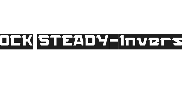 ROCK STEADY-Inverse Logo