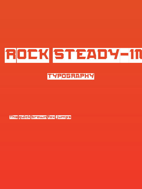 ROCK STEADY-Inverse Poster