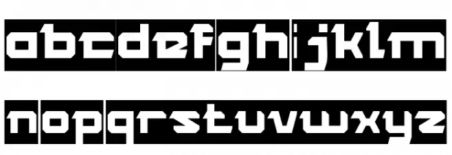 ROCK STEADY-Inverse Schriftart Kleinbuchstaben