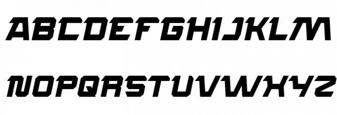 ROCK STEADY Italic 字体 大写