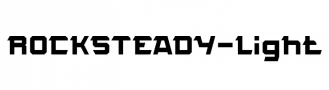 ROCK STEADY-Light  Fuentes Gratis Descargar