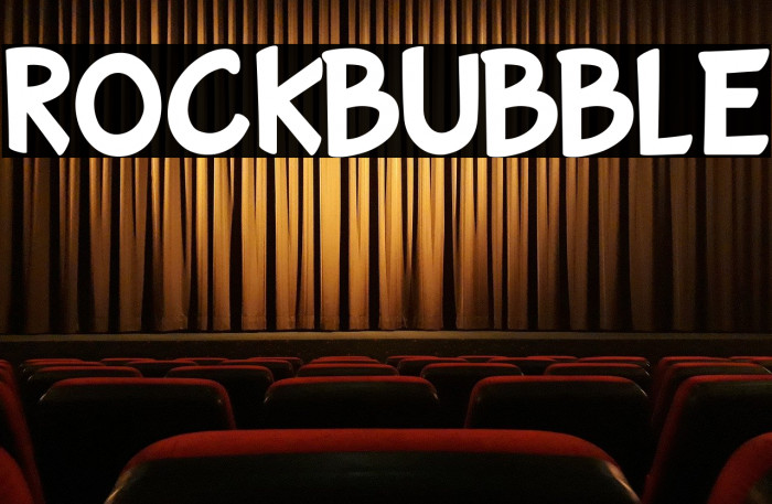 ROCKBUBBLE Font examples