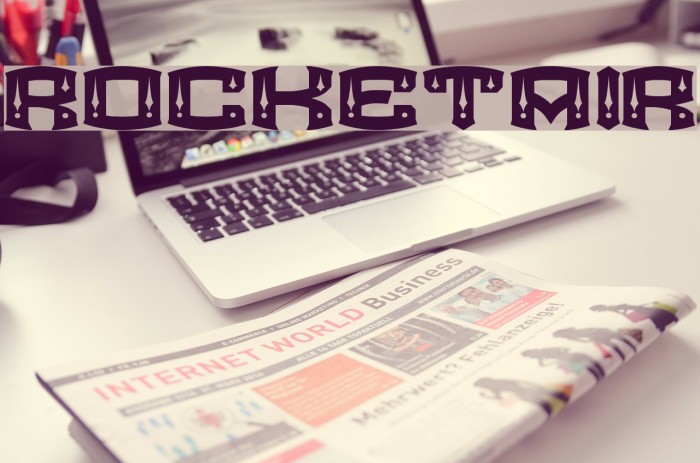 ROCKETAIR Font examples