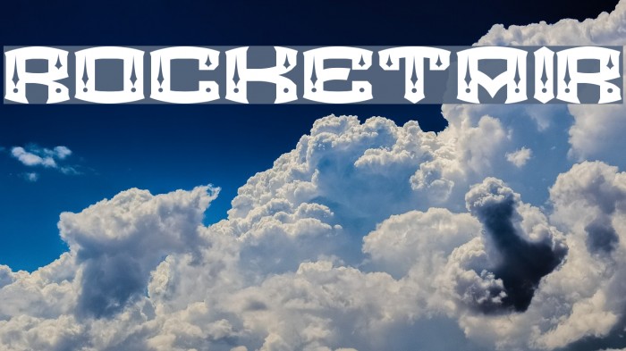 ROCKETAIR Font examples