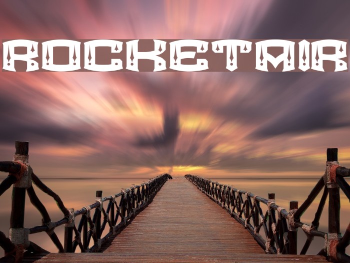 ROCKETAIR Font examples