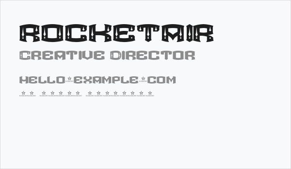 ROCKETAIR Business Card