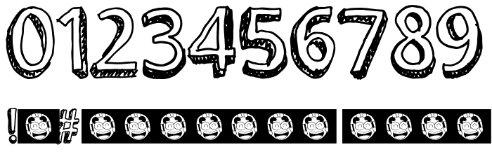 ROCKETTOMARS Font Alte caractere