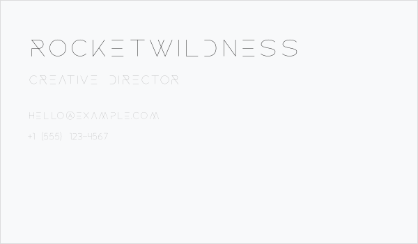 ROCKETWILDNESS Business Card