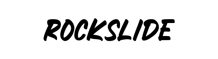 ROCKSLIDE  Скачать бесплатные шрифты