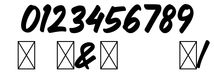 ROCKSLIDE Font OTHER CHARS