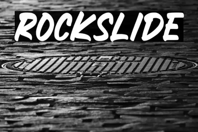 ROCKSLIDE フォント examples