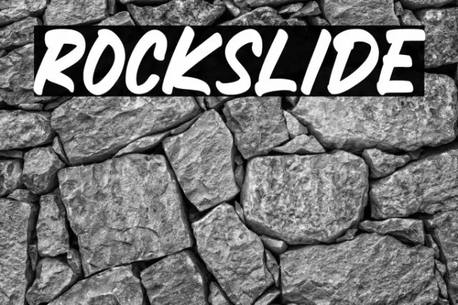 ROCKSLIDE フォント examples