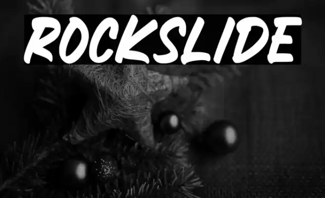 ROCKSLIDE フォント examples