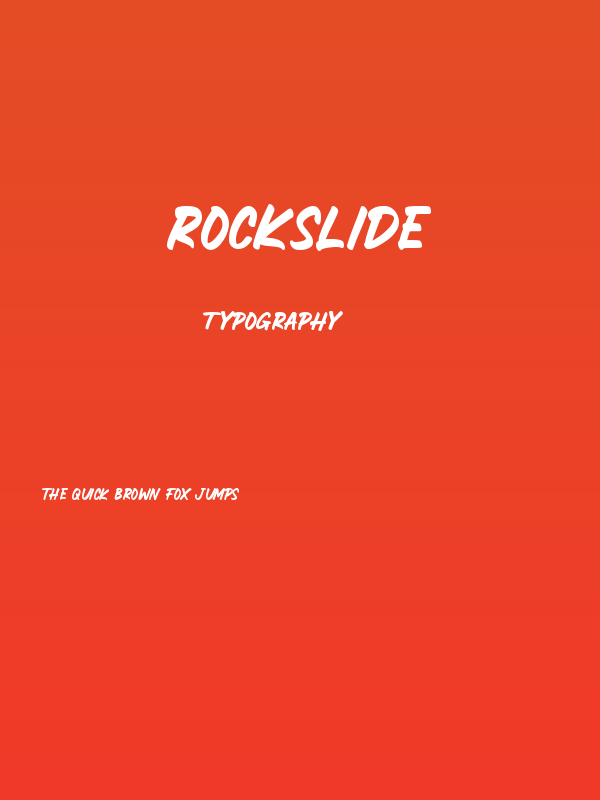 ROCKSLIDE Poster