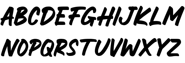 ROCKSLIDE Font LOWERCASE