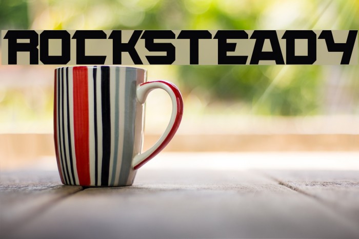ROCKSTEADY Font examples