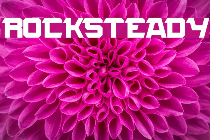ROCKSTEADY Font examples