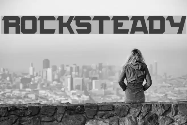 ROCKSTEADY Font examples