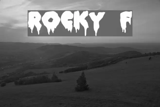 ROCKY Font examples