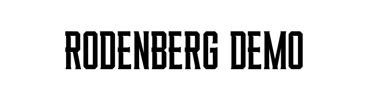 RODENBERG DEMO  font caratteri gratis