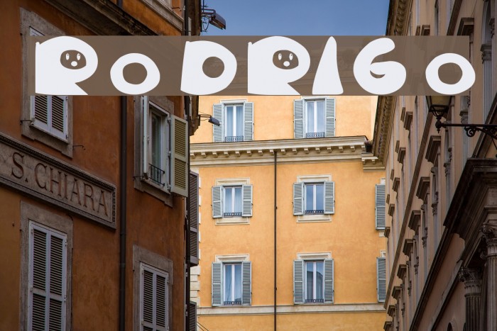 RODRIGO Font examples