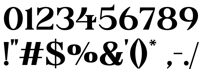 ROHESTA Font OTHER CHARS
