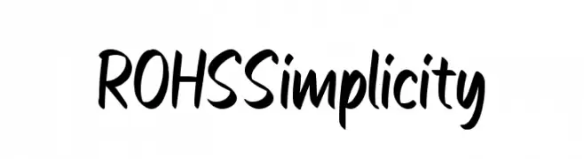 ROHS Simplicity  フリーフォントのダウンロード