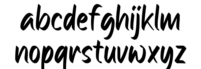 ROHS Simplicity Schriftart Kleinbuchstaben
